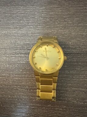 Nixon Gold-Tone Minimalist Men's Bracelet Watch